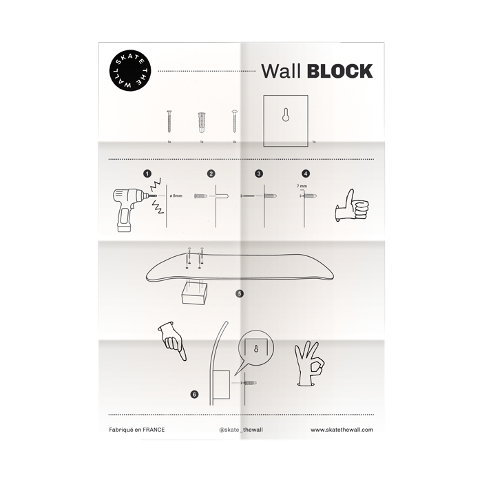 plan de pose pour le Wall Block